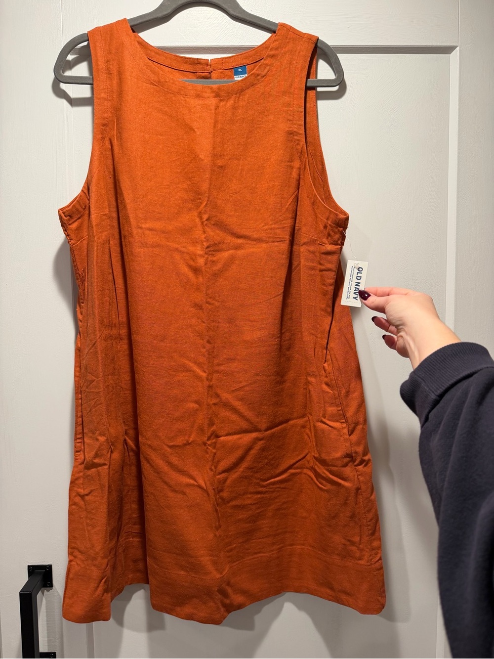 Old Navy Rust Orange Sleeveless A-Line Shift Dress